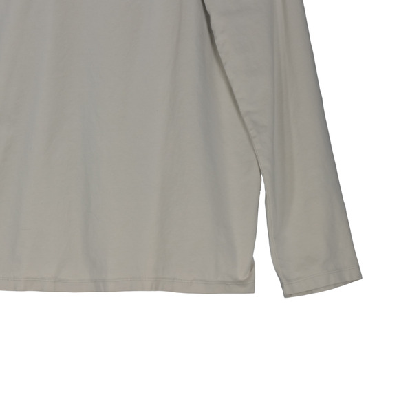 Brandini Cream Long Sleeve Polo Shirt Mens XL Collared Rugby Activewear Relaxed - Picture 3 of 9